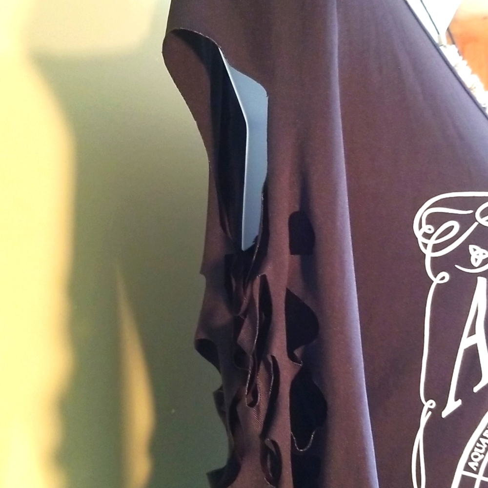 Womens Fancy Cube Long Sleeve Slit Shirt - Picture 7 of 11